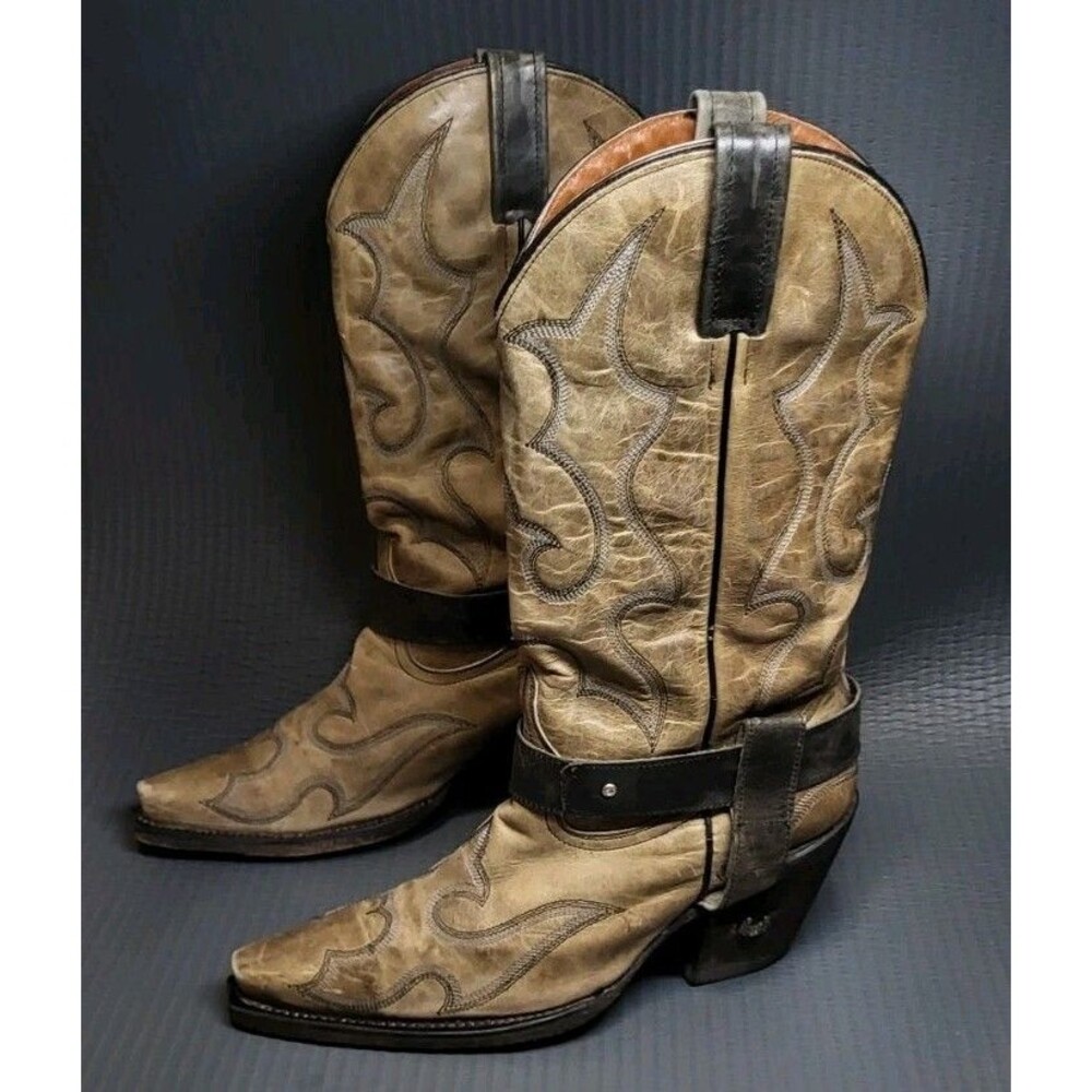 Eight Second Angel Women's Size 7 Brown Leather Western Cowboy Boots